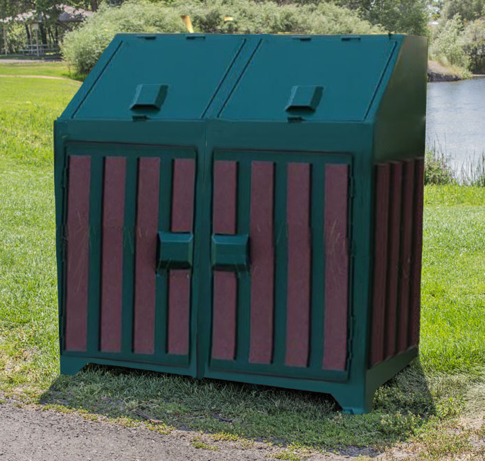 Bitterroot Series Model B200 With Slats Bear Proof Trash Can Bear 